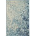 thumbnail image 1 of homeroots home decor 385296 2’ x 3’ Light Blue and Ivory Abstract Sky Scatter Rug, 1 of 1