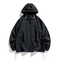 thumbnail image 1 of RXIRUCGD Ensemble de Protection Solaire pour Homme Veste Décontractée à Manches Longues avec Capuchon, Noir, Taille : S, 1 of 6