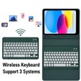 thumbnail image 3 of Tablet Keyboard Case, Backlit Magnetic Wireless Tablet Keyboard Case PU TPU with Pen Holder for 9.7 Inch Tablets Pink,Green, 3 of 7