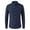 Navy, variant on NaWent Men's Dress Shirt Clearances Regular Fit Cotton Solid Color Casual Textile Long Sleeved Shirt
