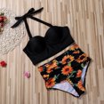 thumbnail image 4 of EYIIYE Women Flower Print Bikini Set High Waist Swimming Suits, 4 of 6