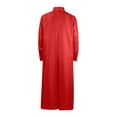 thumbnail image 3 of Penkiiy Priest Robe Dress for Men Clearance Men Solid Halloween Stand Collar Long-sleeved Button Robe Cosplay Coat Red Priest Robe Dress, 3 of 3