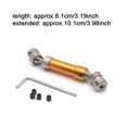 thumbnail image 3 of QualitChoice Rear Drive Shaft 1:12 Crawler Parts Replacement for Wltoys 12423 12428 12429 Gold 1Set, 3 of 6