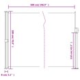 thumbnail image 4 of vidaXL Auvent Latéral Rétractable Anthracite 180x500 cm, 4 of 5