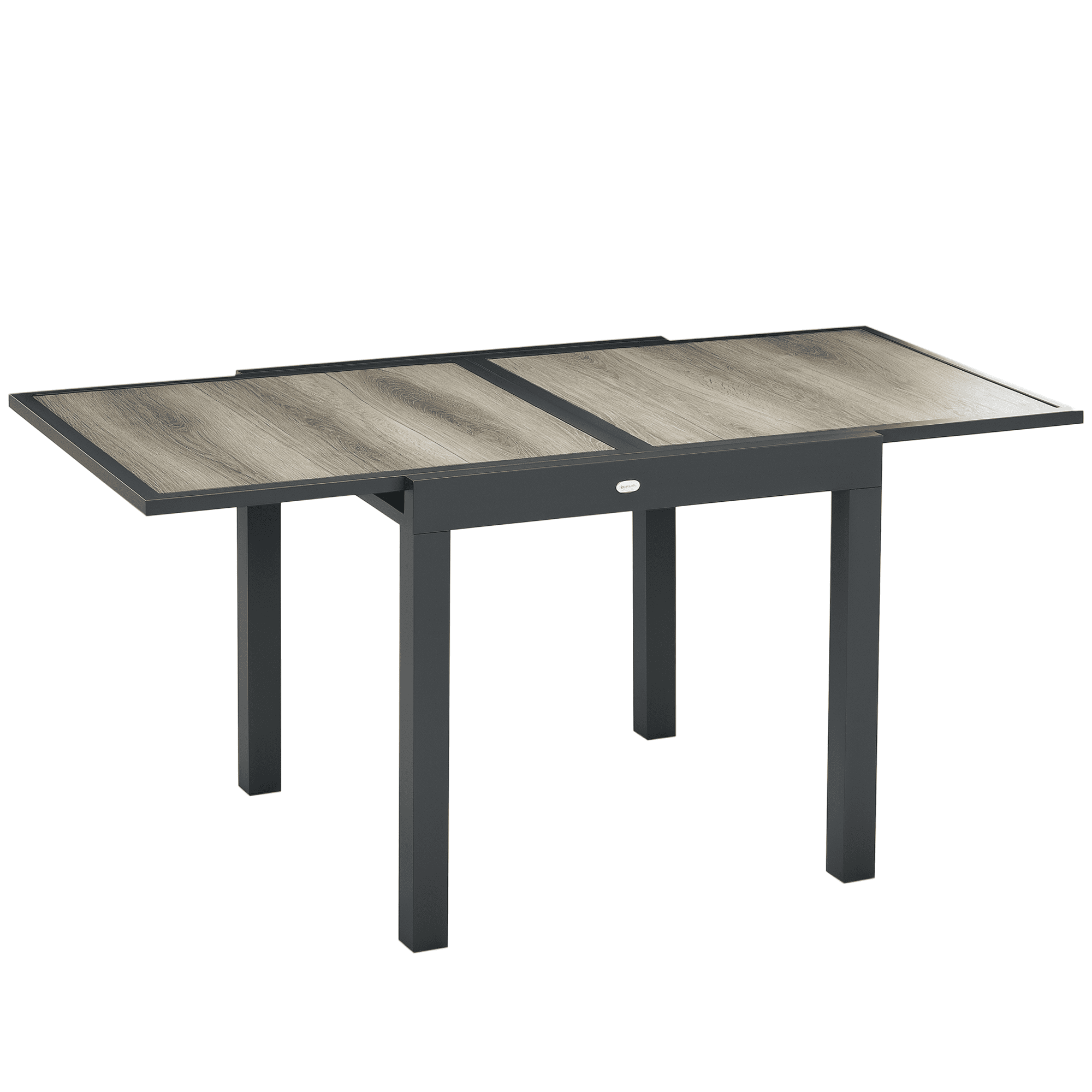 Outsunny Table à Manger d'Extérieur Extensible avec Cadre en Aluminium, pour Balcon (1 Unité)