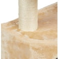thumbnail image 3 of 51" Cat Tree Condo for Cats, Multi-Level Cat Tower with Sisal Scratching Posts, Cat House & Perches, Beige, 3 of 4