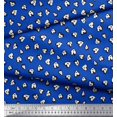 thumbnail image 3 of Soimoi Poly Georgette Fabric White Heart Fabric Prints by Yard 42 Inch Wide, 3 of 5
