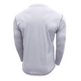 thumbnail image 4 of RXIRUCGD Blouse à Manches Longues Col Rond pour Hommes, Blanc, Taille : S, 4 of 5