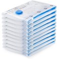 thumbnail image 1 of PinesC Vacuum Storage Bags Vacuum Bags - 10 Medium 70x50cm Double Zip Seal Reusable Airtight Bags Vacuum Pack Storage Bags for Duvets, Bedding, Pillow, Clothes, Quilt, Sweater, Comfo, 1 of 5