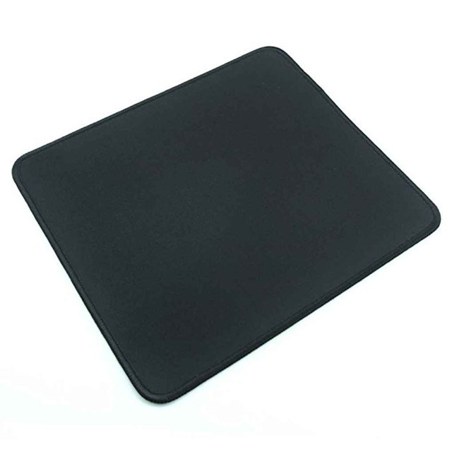Baohd 1pcs Non Wear Resistant Computer Notebook Soft Edge Seamed Mouse Pad Office Rubber Fabric Mat black 280*350*3mm 1Set