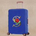 thumbnail image 1 of Luggage Cover Scratch Resistant Trolley Protective Case Apply To 18-32 Inch Golden Flower Print Suitcase Travel Accessory Covers 8Golden flower S S (18-21inch), 1 of 6