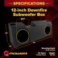 thumbnail image 3 of QPower Dual 12" Sub Box for Chevy Silverado & GMC Sierra Crew & Double Cab 2019-2026, 3 of 12