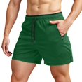 thumbnail image 1 of Men's Running Shorts with Zipper Pockets Gym Athletic Workout 5" Shorts for Men, 1 of 5