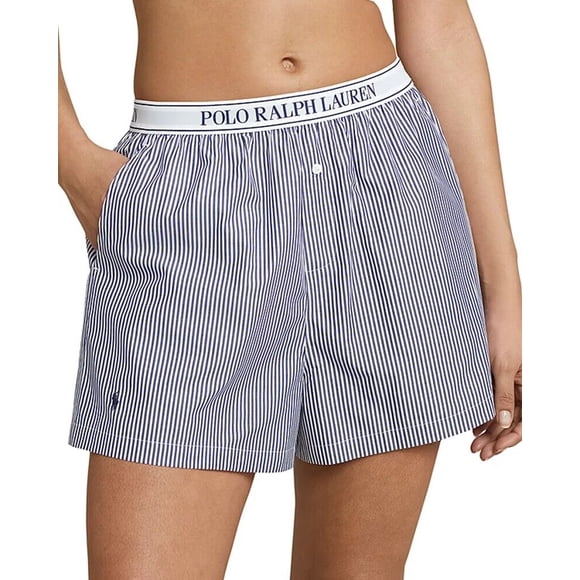 Polo Ralph Lauren Boxer Pajama Short - 4P7015 (White Beacon Blue, XL)
