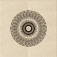 thumbnail image 1 of Ahgly Company Machine Washable Indoor Square Transitional Moccasin Beige Area Rugs, 7' Square, 1 of 7