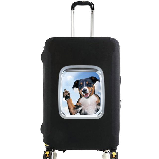 Animal Series Printed Pattern Travel Essentials Bag with 18-32 Inch Capacity Travel Accessories Trolley Case Protective Cover 8animal 045 XL