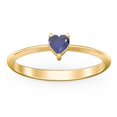 thumbnail image 2 of Heart Birthstone Ring - Blue Sapphire (September), 2 of 6