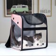 thumbnail image 3 of Pet Carrier Breathable Foldable Portable Clear Pet Backpack Cat Carrier Bag, 3 of 10