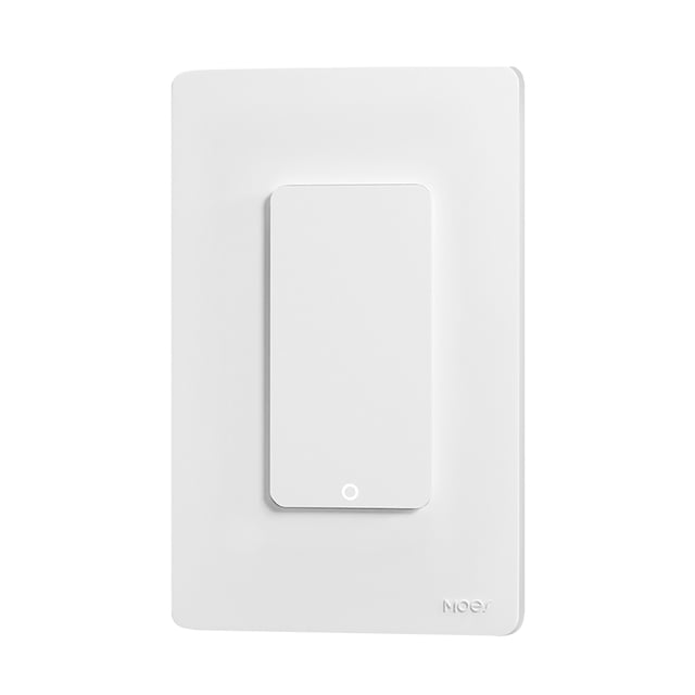Mistaha Smart Home Tuya WiFi Light Switch Touch Button Voice Control Backlight Timer Remote Control US Standard White 1 Gang