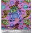thumbnail image 1 of Soimoi Poly Georgette Fabric Mandala & Paisley Ethnic Printed Fabric 1 Yard 42 Inch Wide, 1 of 3