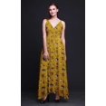 thumbnail image 4 of Bimba Robe de Plage Bohème Sans Manches Longue Maxi à Bretelles Imprimée Florale pour Femmes-Moyenne, 4 of 4