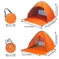 thumbnail image 2 of Hearth & Gear Outdoor Camping Camping Beach Up Beach Tent Sun Shelter For 2 To 3 Person 98% Includes 6 Tent Peg And Storage Bag To Withstand Wind Water Proof For Fishing Hiking Camping Backpack for, 2 of 4