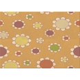 thumbnail image 1 of Ahgly Company Tapis d'Intérieur Lavables en Machine Rectangle Transitionnel Jaune Orange, 2' x 4', 1 of 7