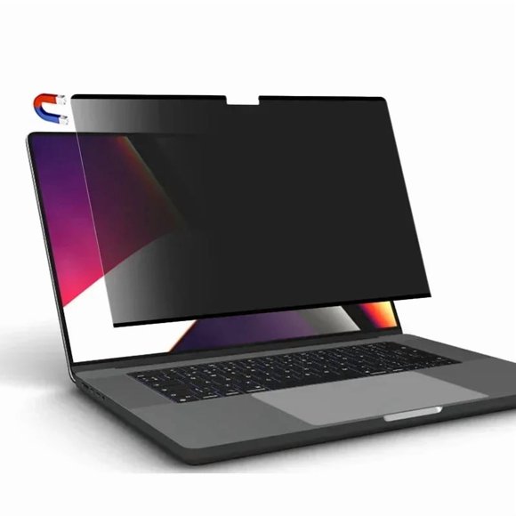 Magnetic Privacy Screen Protector For Macbook PRO 16.2 M1 A2485 360° Anti-Spy Filter, Matte Anti-Glare Protector, Scratch-Resistant Film, Laptop Privacy Filter Shield