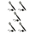 thumbnail image 3 of Redempat Stainless Steel Golf Club Brush Portable Solid Color Shoe Brushes Black with Lid 5Set, 3 of 6