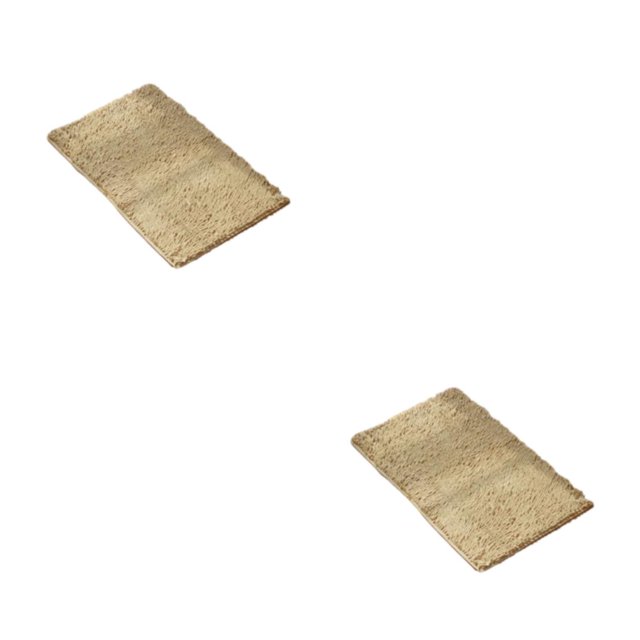 relayinert 1/2/3/5 Exquisite Crafted Carpet Quick-drying Strong Grip No Shedding Absorbent Camel 40cm*60cm 2PCS