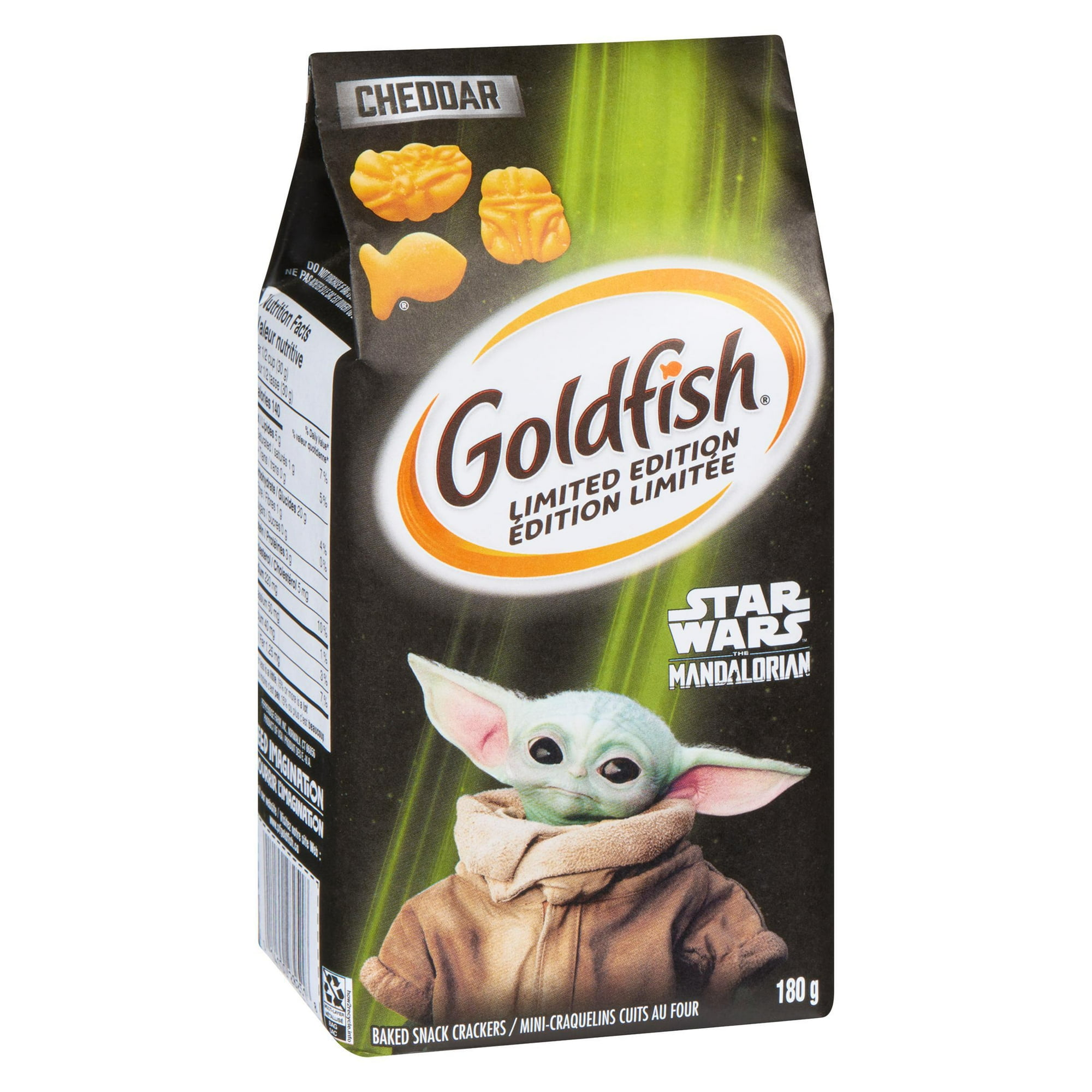 Craquelins Pepperidge FarmMD GoldfishMD Cheddar The Mandalorian (180 g), offerts pour une durée limitée