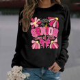 thumbnail image 2 of HUITKMM Chandail à Capuchon pour Femmes Chandail à Capuchon pour Femmes à Enfiler Imprimé de Lettres Col Rond Haut pour L'Hiver et l'Hiver 2416 L, 2 of 7