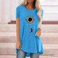 thumbnail image 2 of Pompotops Chemises Mode Décontractée pour Femmes Manches Courtes Tee-Shirt Ample Tunique Blouse, 2 of 4