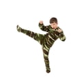 thumbnail image 2 of Big Feet Pjs Kids Green Camo Fleece Boys Footed Pajamas One Piece Sleeper, 2 of 2
