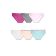 thumbnail image 1 of Fruit Of The Loom Womens Breathable Micro-Mesh Bikini Panty 6 Pack, 7, Assorted, 1 of 5