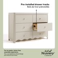 thumbnail image 3 of Commode 6 tiroirs Storkcraft Casablanca, Avoine givrée, 3 of 10
