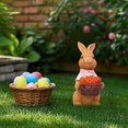thumbnail image 2 of Binwennn Easter Decorations : Resin Rabbit Decorations To Light Up Your Garden Patio Christmas Ornament Decorations Snowflake Ornament Cool Christmas Ornament Pretty Christmas Ornament Pizza Ornament, 2 of 5