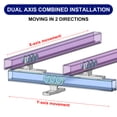 thumbnail image 4 of Unique Bargains 6 Wheels Trolley Sliding Rail Track System Roller Trolley for Electric Hoist Strut Channels 2 Pack, 4 of 7