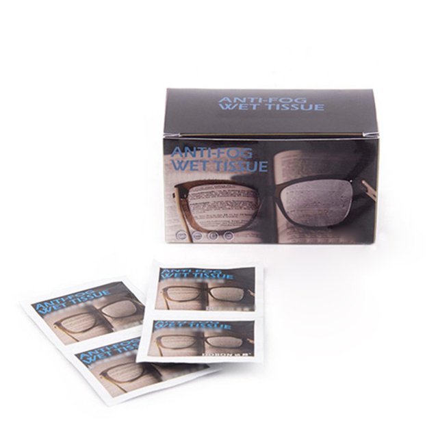 50PCS Clear View Anti-Fog Wet Tissue Anti Fog Cleaning Cloth Anti Fog Spray For Glasses 2pcs