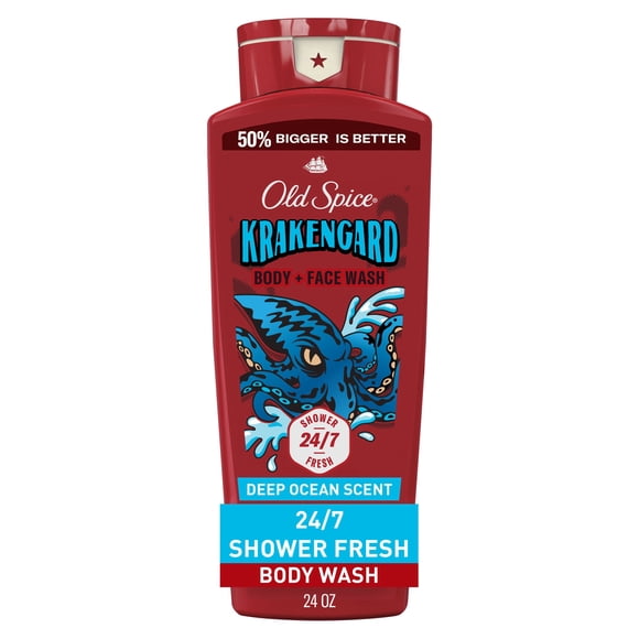 Nettoyant pour le corps Old Spice pour hommes, Krakengard, mousse longue durée