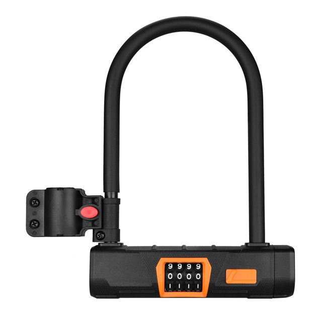 U Lock -theft Bike Password Lock Heavy Duty Combination U Lock Bike Lock Bike Safety Tool Black