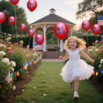 thumbnail image 1 of EGNMCR Memorial Day Decorations,4Th of July Decorations 3Pcs Fourth Of July Balloons Decorative Balloons For Independence Day Celebrations Balloons For Festive Events Rubber balloon, 1 of 6