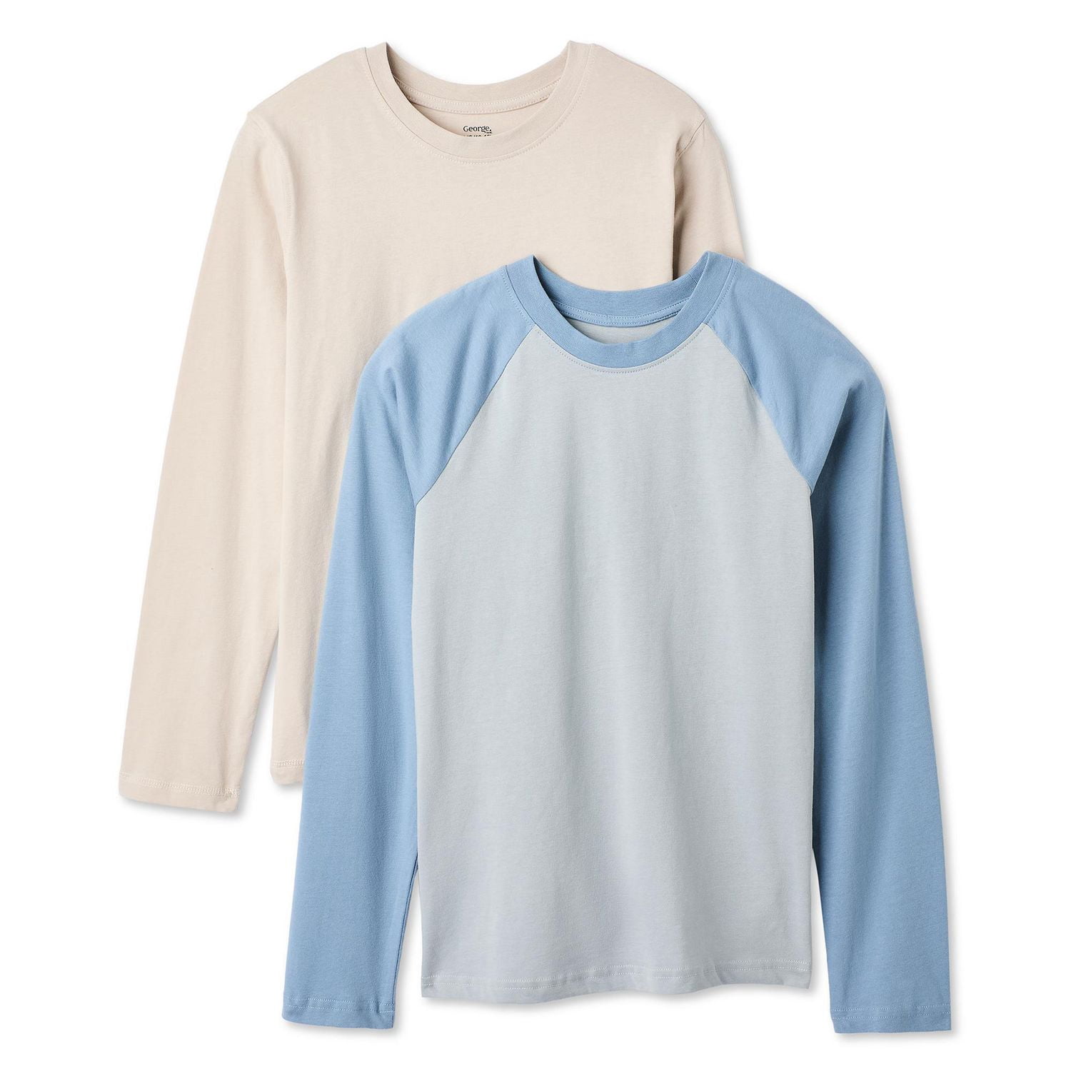 Lot de 2 t-shirts à manches longues George pour garçons