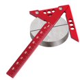 thumbnail image 4 of 45/90 Degree Right Ruler Spindle Lathe Metal Turning Woodworking Aluminum Alloy Scribe Square Measuring Tool Carpenter Accessory  for Metal Workers and DIY Enthusiasts, 4 of 7