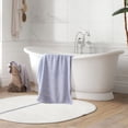 thumbnail image 5 of EGNMCR Bath Towels 1pc Coral Velvet Bath Towel Towel For Adult Daily Use At Home Absorbent Dry Hair Towel That Does Not Hair Beach Towel Strip Patterned Bath Towel a Bath, 5 of 5