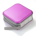 thumbnail image 2 of DVD Case, 48 Capacity Purple CD Hard Plastic Storage Case Holder Wallet, 2 of 6