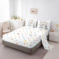 thumbnail image 3 of YST Kawaii Elephant 7-Piece Bedding Comforter Set, Cartoon Animal, Spring Garden Flower, King Size, 3 of 4