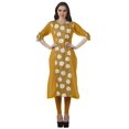 thumbnail image 2 of Moomaya Robe Kurti Imprimée Longueur Genou Col en V Formelle et de Fête Haut Kurti Ethnique en Coton, 2 of 6