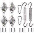 thumbnail image 3 of Trousse de Fixation de Voile d'Ombrage, Trousse de Fixation de Voile d'Ombrage en Acier Inoxydable pour Triangle et Carré, Rectangle, Accessoires de Fixation de Voile d'Ombrage, 3 of 4