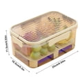 thumbnail image 3 of A Must Have For Picnics! Outdoor Portable Double Layer Fresh Keeping Box With Ice Box Mobile Small Refrigerator Lunch Box Fruit Box Portable Outing Keep Food Fresh!, 3 of 8